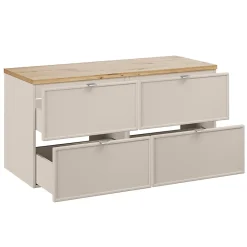 Meuble Sous-Vasque|Petits-Meubles Meuble sous-vasque 120cm plan de toilette Alba Cachemire