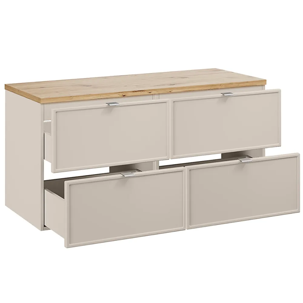 Meuble Sous-Vasque|Petits-Meubles Meuble sous-vasque 120cm plan de toilette Alba Cachemire