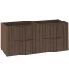 Petits-Meubles Meuble sous-vasque 120cm Siena bois et noir