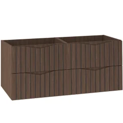 Petits-Meubles Meuble sous-vasque 120cm Siena bois et noir