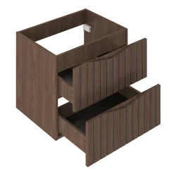 Petits-Meubles Meuble sous-vasque 120cm Siena bois et noir