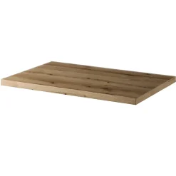 [En.Casa] Meuble sous-vasque NEWPORT avec lavabo 80 x 71 x 40 cm noir / effet chêne en.casa