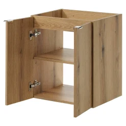[En.Casa] Meuble sous-vasque NEWPORT 50 x 60 x 40 cm effet chêne en.casa