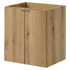 [En.Casa] Meuble sous-vasque NEWPORT 50 x 60 x 40 cm effet chêne noir en.casa
