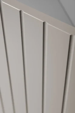 Furnidea Meuble sous-vasque suspendu HARMO 60 cm Façade rainuré cachemire semi-mat