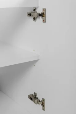 Meuble Sous Lavabo|Furnidea Meuble suspendu sous lavabo avec 2 portes FLOW BLANC 80 cm