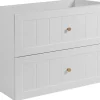 Meuble Sous Lavabo|Furnidea Meuble suspendu sous lavabo GUSTO blanc 80 cm