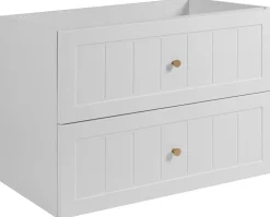 Meuble Sous Lavabo|Furnidea Meuble suspendu sous lavabo GUSTO blanc 80 cm
