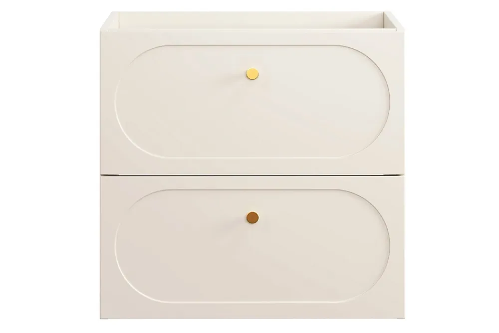 Meuble Sous Lavabo|Furnidea Meuble suspendu sous lavabo DONNA SAND beige 60 cm