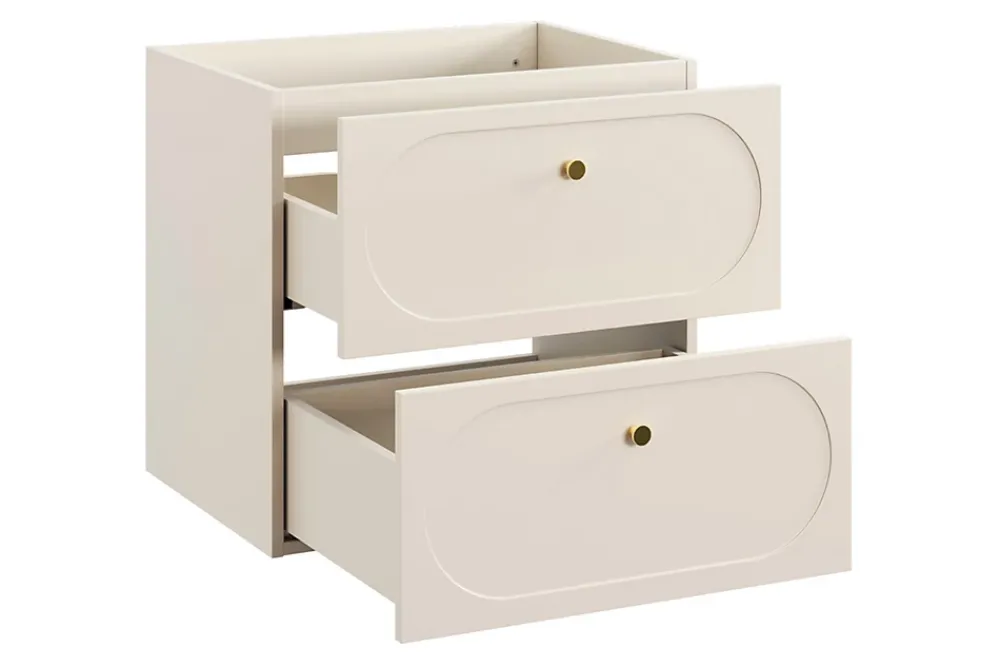 Meuble Sous Lavabo|Furnidea Meuble suspendu sous lavabo DONNA SAND beige 60 cm
