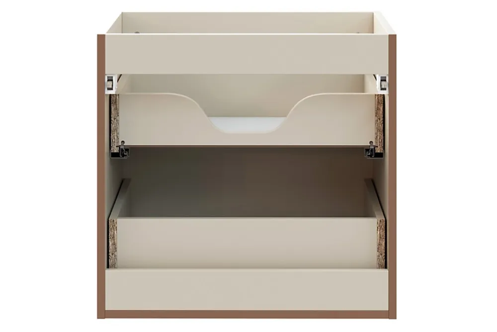 Meuble Sous Lavabo|Furnidea Meuble suspendu sous lavabo DONNA SAND beige 60 cm