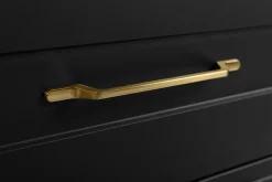 Furnidea Meuble suspendu sous lavabo CLASSIC noir 80 cm