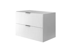 Furnidea Meuble suspendu sous lavabo FLOW blanc 80 cm