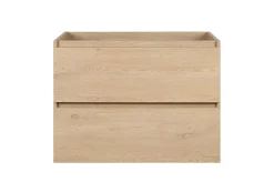 Furnidea Meuble suspendu sous lavabo SIMPLE chêne clair 80 cm