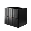 Furnidea Meuble suspendu sous lavabo FLOW couleur noir 60 cm