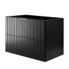 Furnidea Meuble suspendu sous lavabo FLOW noir 80 cm