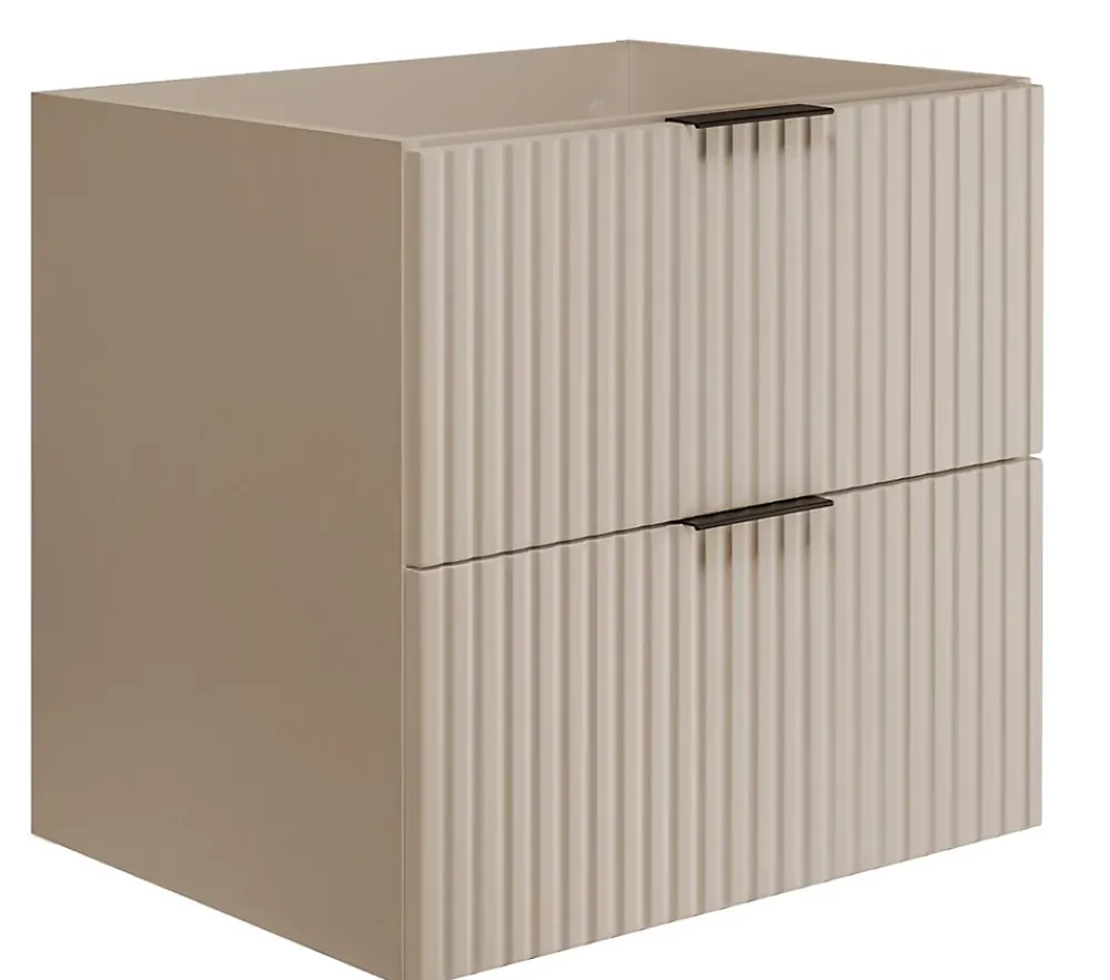 Meuble Sous Lavabo|Furnidea Meuble suspendu sous lavabo FLOW cachemire 60 cm