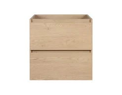 Furnidea Meuble suspendu sous lavabo SIMPLE chêne clair 60 cm