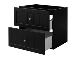 Meuble Sous Lavabo|Furnidea Meuble suspendu sous lavabo GUSTO noir 60 cm
