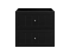 Meuble Sous Lavabo|Furnidea Meuble suspendu sous lavabo GUSTO noir 60 cm