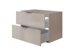 Meuble Sous Lavabo|Furnidea Meuble suspendu sous lavabo FLOW cachemire 80 cm