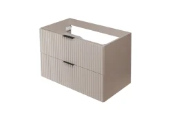 Meuble Sous Lavabo|Furnidea Meuble suspendu sous lavabo FLOW cachemire 80 cm