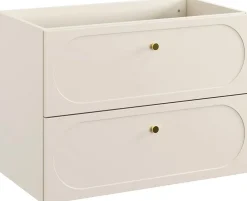 Furnidea Meuble suspendu sous lavabo DONNA SAND beige 80 cm