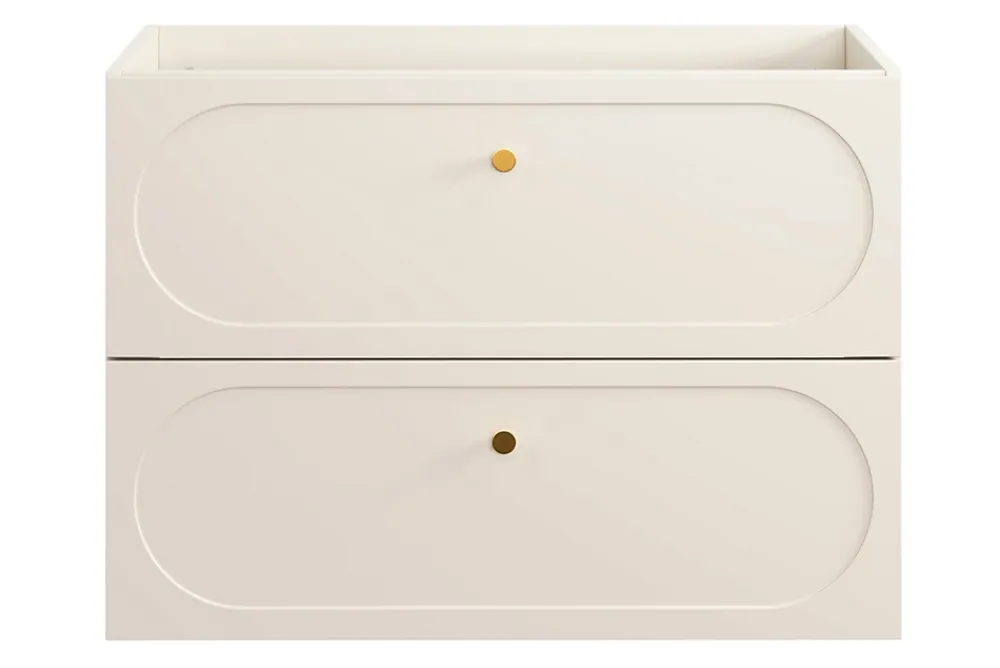 Furnidea Meuble suspendu sous lavabo DONNA SAND beige 80 cm