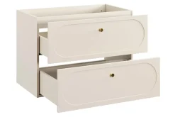Furnidea Meuble suspendu sous lavabo DONNA SAND beige 80 cm