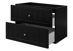 Furnidea Meuble suspendu sous lavabo GUSTO noir 80 cm
