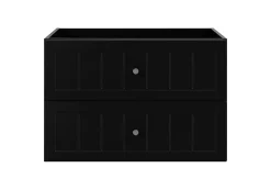 Furnidea Meuble suspendu sous lavabo GUSTO noir 80 cm