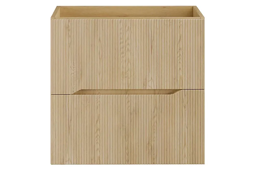 Meuble Sous Lavabo|Furnidea Meuble suspendu sous lavabo NORDIC chêne cremona 60 cm