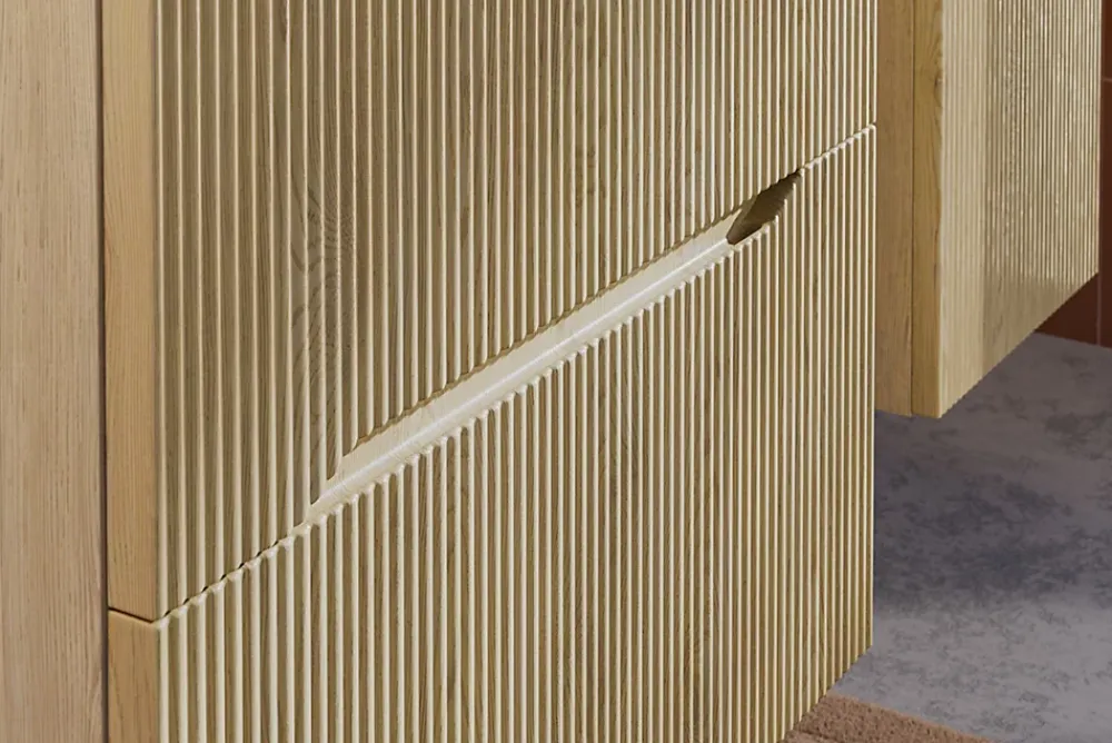 Meuble Sous Lavabo|Furnidea Meuble suspendu sous lavabo NORDIC chêne cremona 60 cm