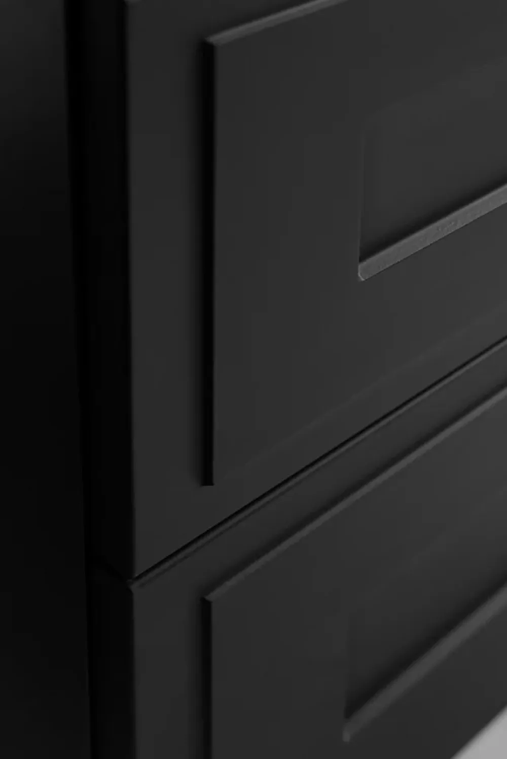 Meuble Sous Lavabo|Furnidea Meuble suspendu sous lavabo CLASSIC noir 60 cm