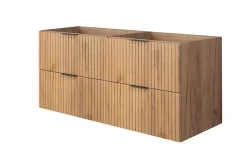 Meuble Sous Lavabo|Furnidea Meuble suspendu sous lavabo FLOW chêne 120 cm