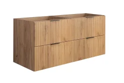 Meuble Sous Lavabo|Furnidea Meuble suspendu sous lavabo FLOW chêne 120 cm