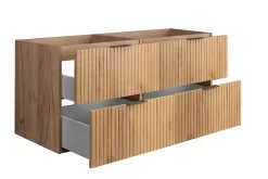Meuble Sous Lavabo|Furnidea Meuble suspendu sous lavabo FLOW chêne 120 cm