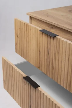 Meuble Sous Lavabo|Furnidea Meuble suspendu sous lavabo FLOW chêne 120 cm