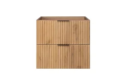 Furnidea Meuble suspendu sous lavabo FLOW chêne 60 cm