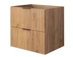 Furnidea Meuble suspendu sous lavabo FLOW chêne 60 cm