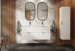 Meuble Sous Lavabo|Furnidea Meuble suspendu sous lavabo FLOW blanc 120 cm