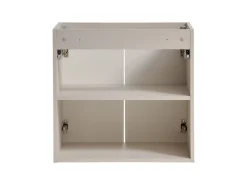 Meuble Sous Lavabo|Furnidea Meuble suspendu sous vasque avec 2 portes VIVA CACHEMIRE 60 cm