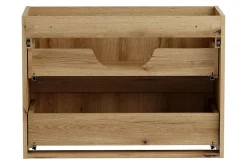 Furnidea Meuble suspendu sous vasque 80 cm à tiroirs NOVA chêne Coast Evoke