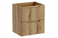 Meuble Sous-Vasque|Furnidea Meuble suspendu sous vasque 50 cm à tiroirs NOVA chêne Coast Evoke