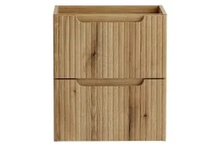 Meuble Sous-Vasque|Furnidea Meuble suspendu sous vasque 50 cm à tiroirs NOVA chêne Coast Evoke