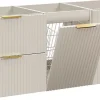 Meuble Sous-Vasque|Furnidea Meuble suspendu sous vasque avec panier à linge ADEL CACHEMIRE 160 cm