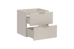 Meuble Sous-Vasque|Furnidea Meuble suspendu sous vasque avec panier à linge ADEL CACHEMIRE 160 cm