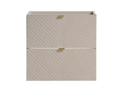 Meuble Sous Lavabo|Furnidea Meuble suspendu sous vasque avec 2 tiroirs VIVA CACHEMIRE 60 cm
