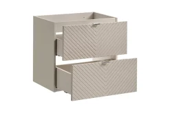 Meuble Sous Lavabo|Furnidea Meuble suspendu sous vasque avec 2 tiroirs VIVA CACHEMIRE 60 cm