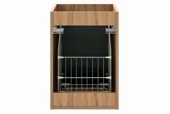 Meuble Sous-Vasque|Furnidea Meuble suspendu sous vasque avec panier à linge ADEL CHÊNE 120 cm